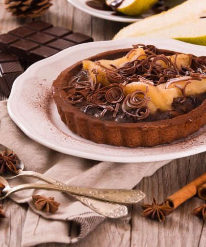 Torta pere e cioccolato
